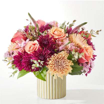 Berry Cobbler Bouquet with Ivory Vase – SARAH'S FLOWERS, Fullerton CA