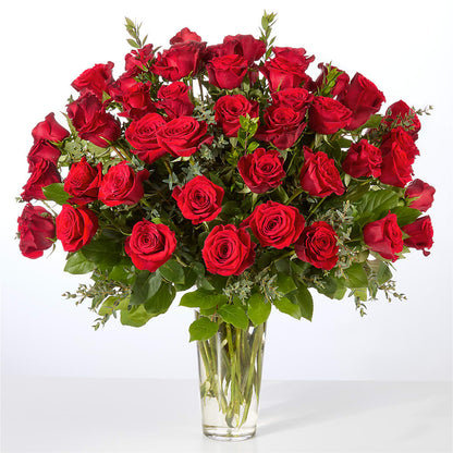 Forever Yours Fifty Stem Red Rose Bouquet – SARAH'S FLOWERS, Fullerton CA