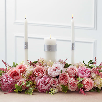 Worldwide Romance Unity Candle Arrangement – SARAH'S FLOWERS, Fullerton CA