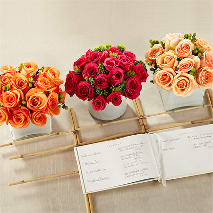 Dawn Rose Centerpiece – SARAH'S FLOWERS, Fullerton CA